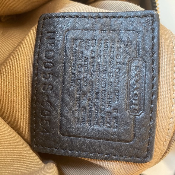 Vintage Coach Black Leather Shoulder Bag 5054 - Picture 7 of 9